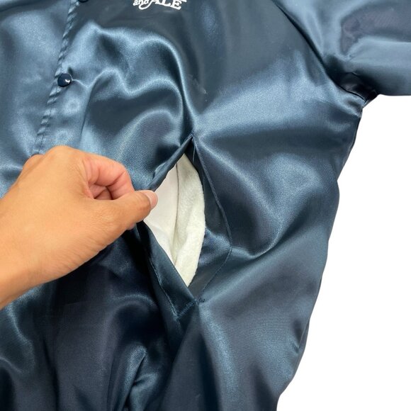 Vintage Steak And Ale Restaurant Blue Bomber Jacket Size Large - Picture 6 of 11